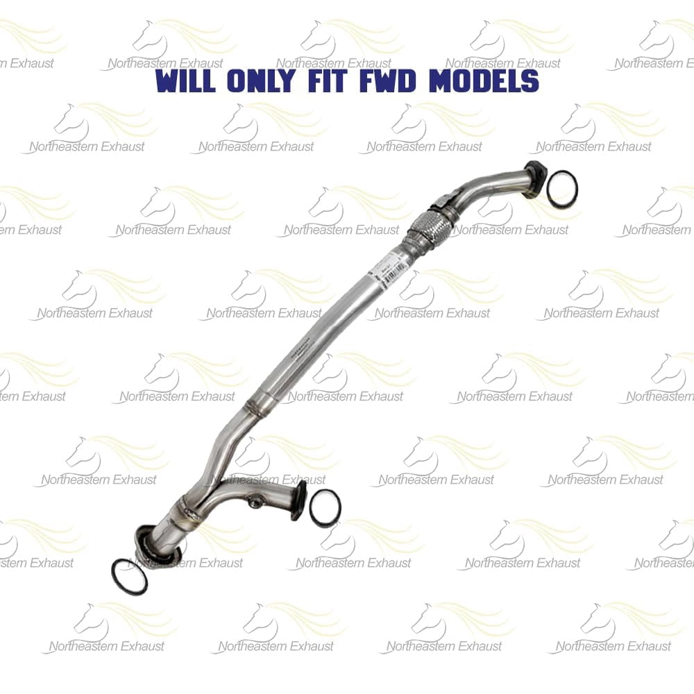 Northeastern Exhaust Front Flex Pipe Fits 2004-2006 Toyota Sienna 3.5L (FWD Models Only) - Direct Fit | Stainless Steel