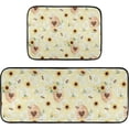 thumbnail image 7 of SKYSONIC Sunflowers Beehive Kitchen Rugs Set of 2, Daisy Bee Floor Runner Area Rug Washable Carpet Mat Perfect for Living Room Bedroom Entryway, 7 of 7