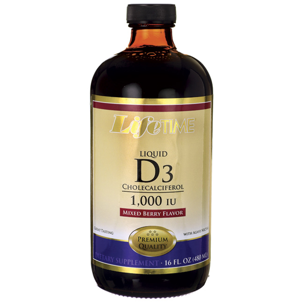 Lifetime Vitamins Liquid D3 Mixed Berry 16 fl oz Liquid