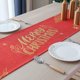 thumbnail image 1 of Camino de mesa decorativo navideño MACHAO Feliz Navidad 180 x 30 cm rojo y dorado, 1 of 5