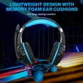 thumbnail image 2 of Gaming Headsets for PS5,PS4,Xbox One,Wired Gaming Headphones with Noise Canceling Microphone Surround Sound & LED Light for PS5 Xbox PC Phone Mac Nintendo Switch, 2 of 7