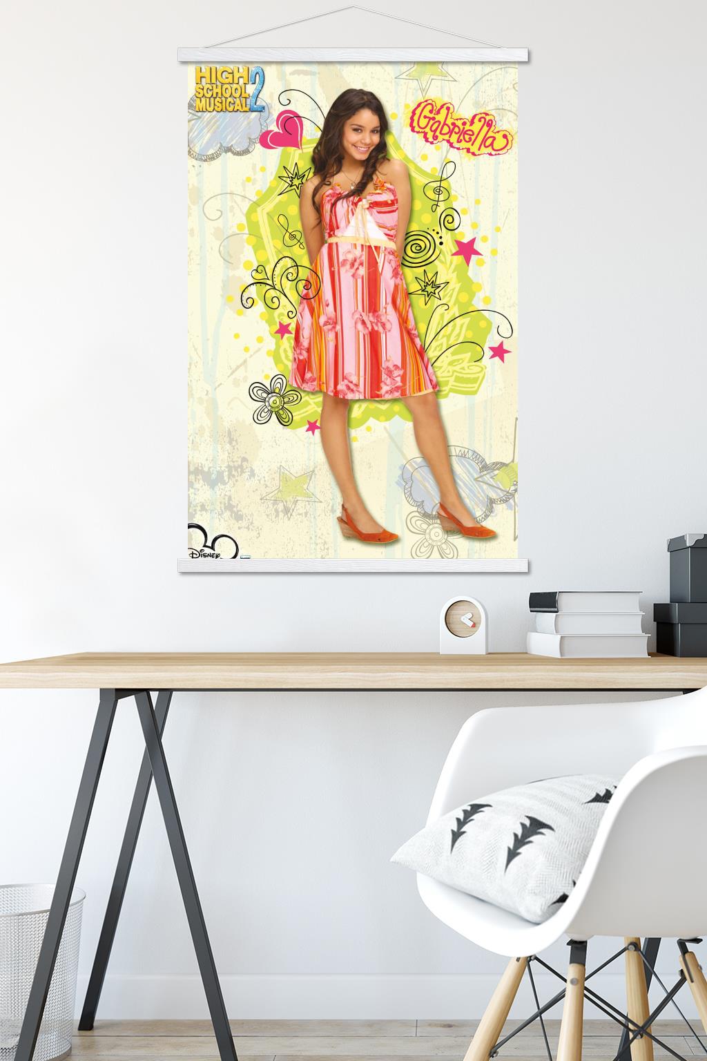 High School Musical 2 - Gabriella Wall Poster with Magnetic Frame, 22.375" x 34"