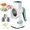 White, variant on PETGLE Cheese Grater Rotary Cheese Grater,Versatile Cheese Shredder,Blades for Shredding, Grating, Slicing,Cheese Shredder with Suction Base and Cleaning Brush Kitchen Gift(white)