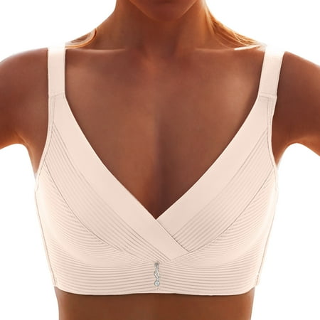 Flash Sales for Today Push Up Bras for Women No Underwire Bras Plus Size High Impact Full Coverage Bras Workout Running Sports Bra Adjustable Strap Brasieres Para Mujer Clearance Sales Today Deals