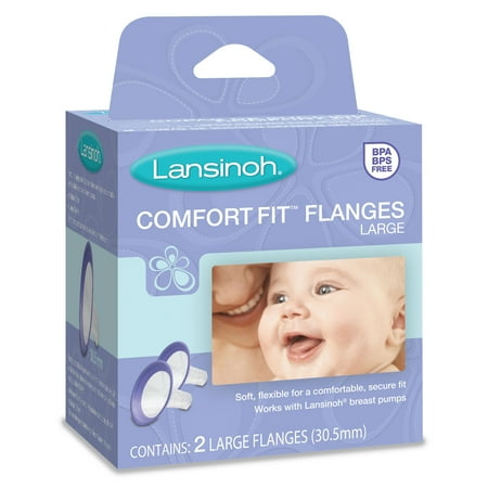 Lansinoh Comfort Fit Flanges Large, 2 count