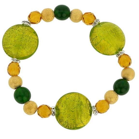 GlassOfVenice Murano Glass Magic Bracelet - Lime Green