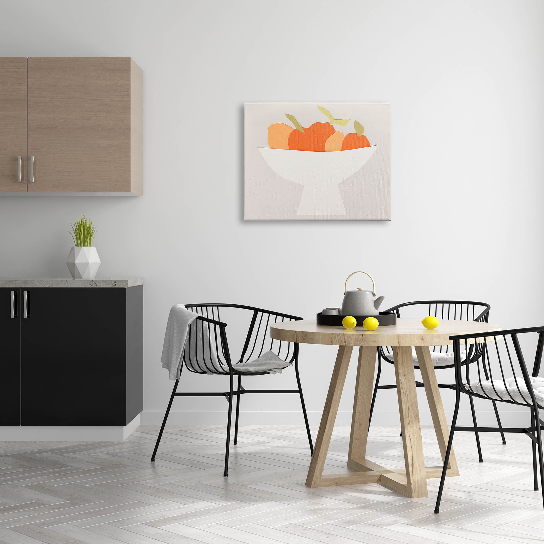 Stupell Industries Contemporary Orange Citrus Fruits Graphic Art Gallery Wrapped Canvas Print Wall Art, Design by Natalie Sizemore