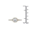 thumbnail image 4 of 1 Carat T.W. Diamond Single Halo 14kt Yellow Gold Engagement Ring, 4 of 4