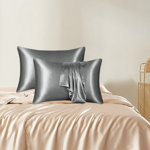 Hmgxay Silk Pillowcases, Emulation Silk Satin Pillow Covers, Comfortable Hair Beauty Pillow Cases, Luxury Bed Throw Pillow Covers(20.1x26.4 Inches)