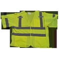 thumbnail image 1 of Petra Roc LVM3-5PB-4X-5X Safety Vest Lime Mesh Ansi-Isea Class 3 207-2006, 5-Point Breakaway, 4X & 5X, 1 of 1