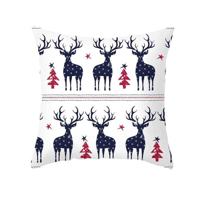 Matsuzay 2020 nueva funda de almohada decoración navideña para el hogar Reno Santa Claus árbol funda de cojín adorno navideño regalo de Navidad Año Decoración del hogar #5 Matsuzay HA000414-05B