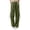 (Style 168)Army Green, variant on Womens Baggy Wide Leg Pants Casual High Waisted Utility Cargo Pants Multi Pocket Elastic Waist Lightweight Travel Trousers