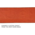 thumbnail image 3 of Custom Size Runner Rug Solid Design Orange Color 26 or 31 inch Wide Pick Your Length Non-Slip Rubber Backing Stair Runner, 3 of 6