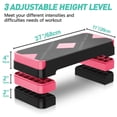 thumbnail image 3 of Plateforme de Pas d'Exercice Réglable Rouge - Cardio et Mise en Forme Haute, 3 of 7