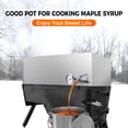thumbnail image 3 of 30x20x9.5 Inch Maple Syrup Evaporator Pan, 304 Stainless Steel with 1 Valve, Professional Grade for Efficient Home Syrup Boiling, 3 of 8