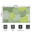 thumbnail image 5 of Green Floral and Petal Pattern Door Rugs,Washable Non Slip Door Mats Indoor,Decorative Door Mats,Entry Mat Indoor for Entrance,Bedroom,Kitchen,Bathroom,17"x30", 5 of 6