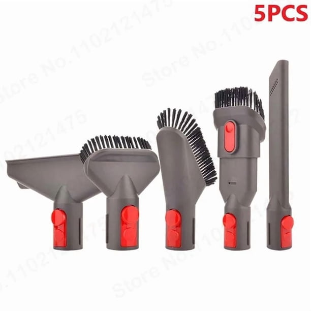 5 Pzas Accesorios de Repuesto de Cabezal de Succión para Cepillo de Polvo para Dy*son V7 V8 V10 V11 Kit de Piezas de Conector de Aspiradora y Manguera
