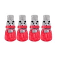 thumbnail image 2 of 4Pcs Pet Rain Boots with Silicone Non-Socks for Dogs and Cats, Dog Paw Protector with Adjustable Straps, Anti-Slip Paw Protectors, Waterproof Rain Winter Snow Dog Boots Indoor Outdoor, 2 of 6