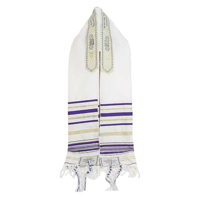 Bufanda árabe Tallis judía chal de oración regalo de vacaciones Mantón largo moda suave bufanda de oración chal de oración para oraciones de la mañana , Morado oscuro Salvador Mantón de oración