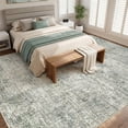 thumbnail image 2 of MICGEEK 10x14 Washable Area Rugs for Living Room, Modern Abstract Printed Rug, Vacuum-Friendly, Non Slip Indoor Rug for Bedroom Dining Room Home Decor Carpet,Green, 2 of 9