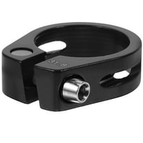 Bicycle Mountain Bike Seat Tube Clamp 31.8mm Screw Hollow Post (31.8 Black)