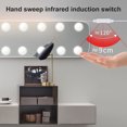 thumbnail image 3 of Sunjoy Tech 1 Set Vanity Mirror Lights Soft Lighting Eye Smart Hand Sensor Adjustable Brightness Illumination 5V Bathroom Mirror Light Dressing Table Lamps for Home Use, 3 of 8