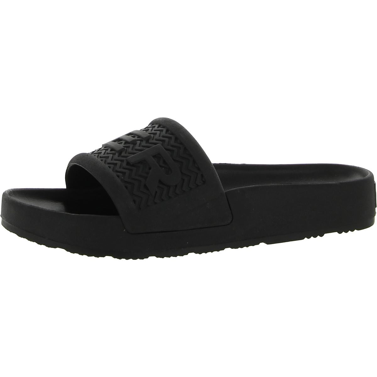 ★HUNTER★ WOMEN Light Algaeform Slide Black HCWK009FDZBLK Hunter Womens Bloom Algae Foam Slip-On Logo Pool Slides