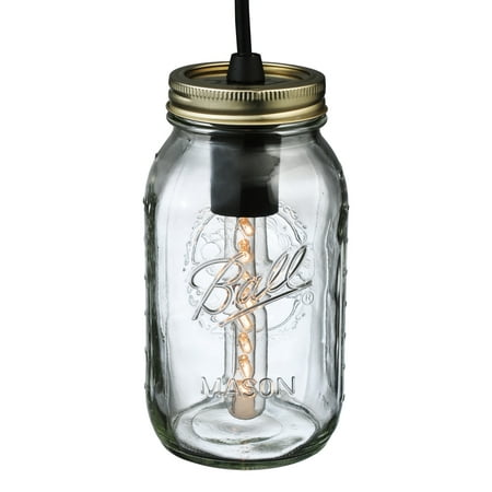 

Meyda Tiffany 120889 3.75 W Mason Jar Quart Mini Pendant - Clear