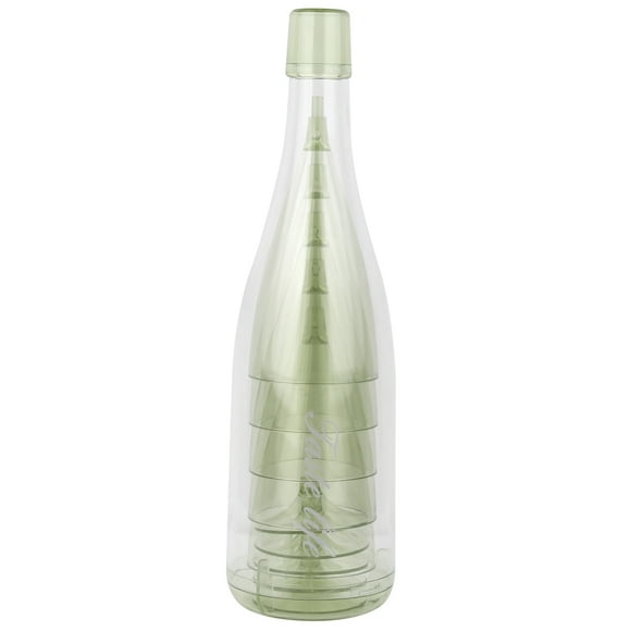 ZOUSSIQI Personalized Wine Goblet Kit Toasting Champagne Bevarage Cup Set(Green) JU316-73355