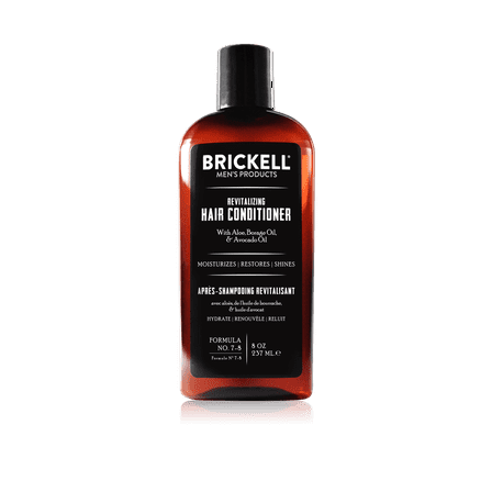 Brickell Men's Revitalizing Hair Conditioner, Natural and Organic, Restores Shine and Moisture, 8 oz, Scented, New Formula