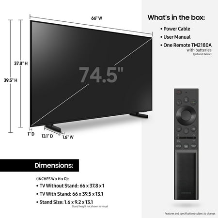 Samsung - 75" Class 8000 Series LED 4K UHD Smart Tizen TV
