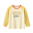 thumbnail image 6 of Phenas Toddler Girls 3 Packs Long Sleeve Graphic Shirts,100% Cotton Casual Crewneck T-Shirt 2-7T, 6 of 8