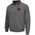 thumbnail image 2 of Men's Colosseum Charcoal Texas State Bobcats Tortugas Logo Quarter-Zip Jacket, 2 of 3