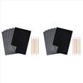 thumbnail image 1 of 400 Pcs Papier Transfert Carbone 11.5 X 8.3 Pouces Papier à Calquer A4 Papier Carbone Graphite avec Stylet d'Embossage Noir, 1 of 7