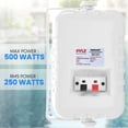thumbnail image 6 of Pyle Indoor Outdoor Speaker Pair 300 Watt Dual Waterproof 4" 2-Way Full Range Speaker System, White, 6 of 7