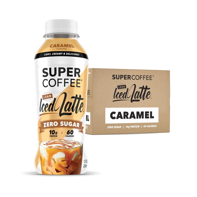 Café proteico SUPER COFFEE Caramelo 355 ml 12 unidades