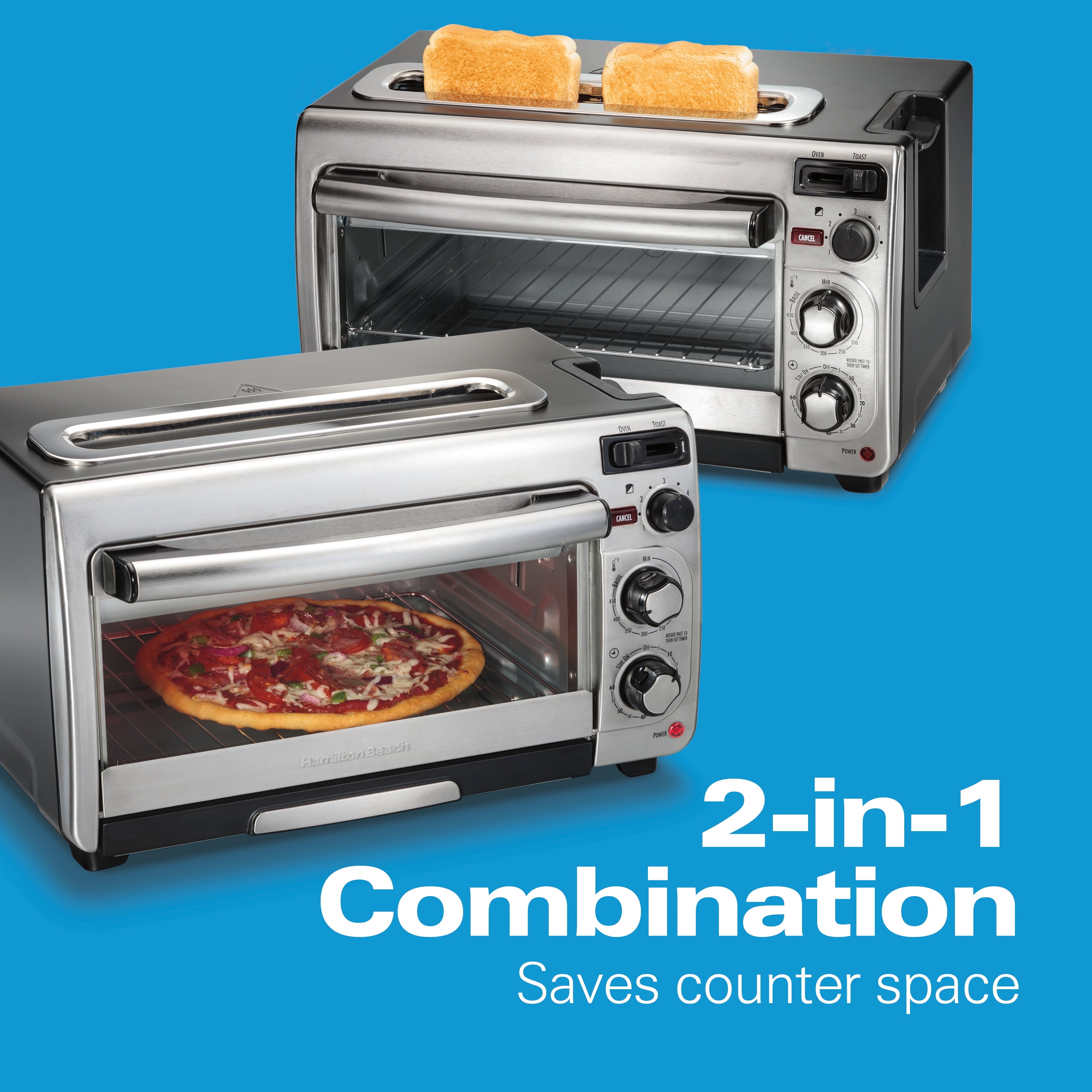 Hamilton Beach 2-in-1 Toaster Oven Stainless Steel (31156), 1 - Kroger