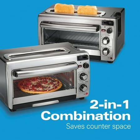 Hamilton Beach - 2-Slice Toaster Oven - Stainless Steel