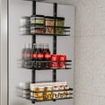 thumbnail image 3 of Yesurprise Alician Over The Door Pantry Organizer Pantry Door Organizer Shelves Metal Hanging Spice Rack For Pantry Door Multi-Tier Over The Door Organizer For Kitchen Bathroom, 3 of 8