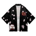 thumbnail image 2 of Kimonos Haori con estampado de gato japonés, yukata samurái, para hombres y mujeres, ropa tradicional asiática, cárdigan Harajuku, camisa, 2 of 5