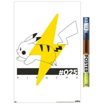 Pokémon - Pikachu Line 25 Wall Poster, 22.375" x 34"