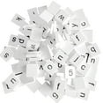 thumbnail image 1 of 100 Pieces Wooden Puzzle Tiles Craft Alphabet Mixed Lowercase Letters Embellishments Blocks, 1 of 8
