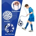 thumbnail image 3 of LAICAIW 2PCS Football Kick Trainer Soccer Ball Net Kicker, Fits Ball Size 3, 4, 5, Solo Soccer Kick Practice Training Aid Soccer Return Trainer Net Football Trainer Juggling Net for Youth Adults, 3 of 7