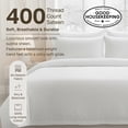 thumbnail image 3 of California Design Den King Size Duvet Cover - 400 Thread Count, 100% Cotton Sateen, Comforter Cover - Pink, 3 of 8