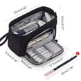 thumbnail image 2 of Organizador de bolígrafos de mano y bolsa de cosméticos para oficina, escuela, viajes - Regalo perfecto para adolescentes, adultos, hombres, mujeres - Estuche para lápices de gran capacidad, 2 of 6