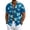 Royal Blue, variant on Uwinwear Men's Linen Cotton Short Sleeve Button Up V Neck Shirts Lightweight Tops Hawaiian Summer Beach Printed Casual Shirts Breathable Casual Wear,Pink,S