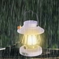 thumbnail image 4 of Retro LED Lantern - Battery-Powered Emergency Lantern - Water Resistant - Bright LED Lamp, for Christmas New Year Decoration, for Indoor & Outdoor Use - Use for Tents, Hiking or Hurricane Prep, 4 of 8