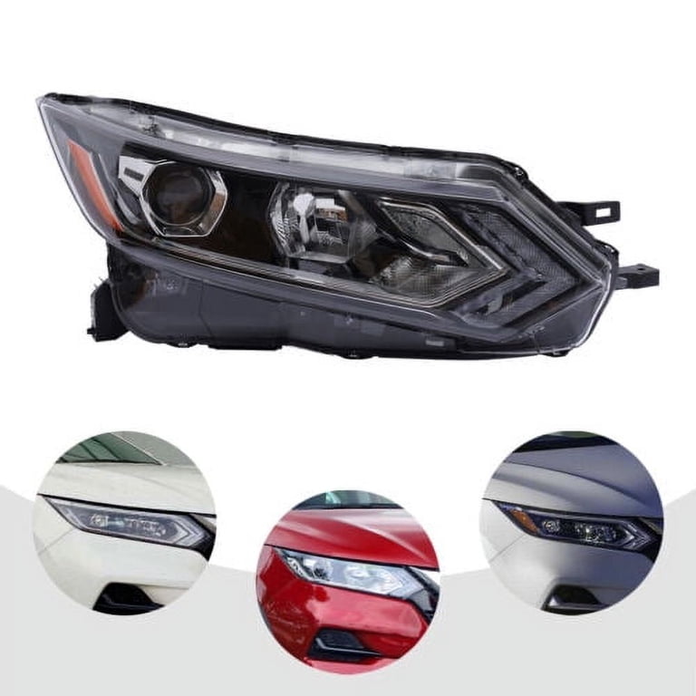 Halogen Headlamp Assembly Left Side For Nissan Rogue 2017-2020 With LED DRL 10 thumbnail image