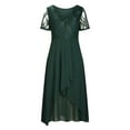 thumbnail image 4 of CHUANK 2023 Robes en Dentelle pour Invitées de Mariage pour Femmes Élégantes Robes pour Mère de la Mariée Marié Robes en Chiffon Robe de Soirée Formelle Midi Robe de Fête, 4 of 6