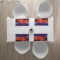 thumbnail image 3 of Ambesonne Sunset Place Mats Set of 4, Sea Coast with a Rowboat, Standard Size, Pink and Purple, 3 of 4
